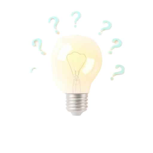 Quiz lightbulb illustration